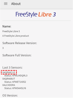 Aplicación FreeStyle Libre 3